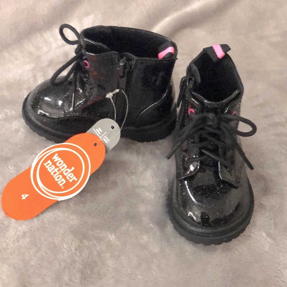 Wonder Nation “Kitty” Combat Boots